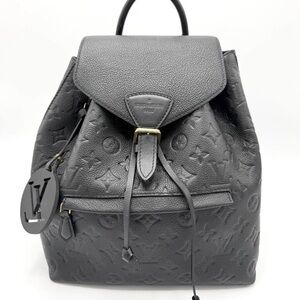 Louis Vuitton Black Empreinte Montsouis Backpack NM